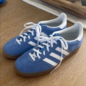 Adidas Blue and White Retro Sneakers